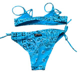 Saint Barth Costume 2 Pezzi Slip-Fascia per Bambina 00662L AZZURRO SAINT BARTH 