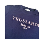 Trussardi T-Shirt Girocollo Tinta Unita con Stampa per Bambina TGP25004TS BLU TRUSSARDI 