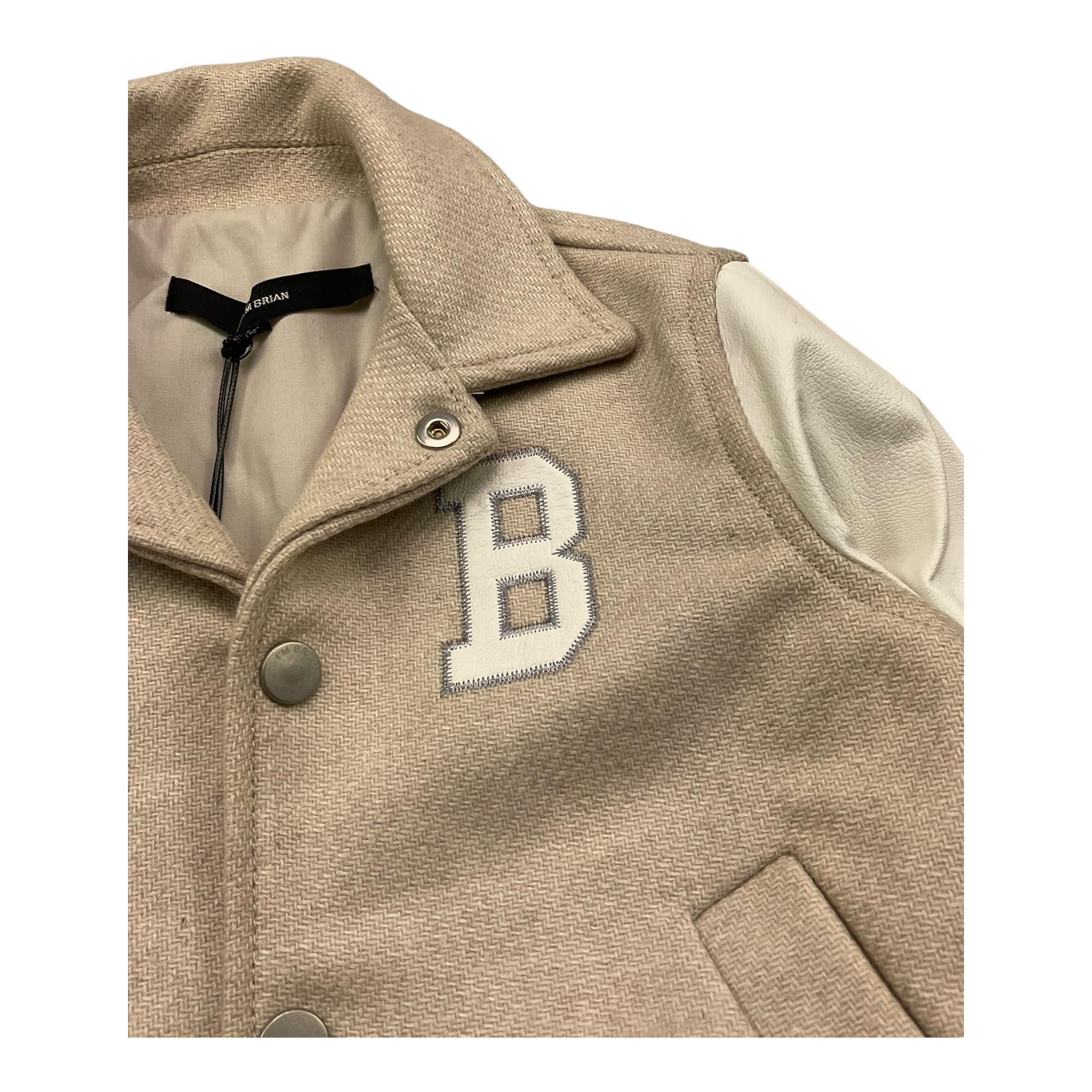 I'M BRIAN giubbino tinta unita cn maniche in contrasto Beige per Neonato GIU3039JX BEIGE I'M BRIAN 