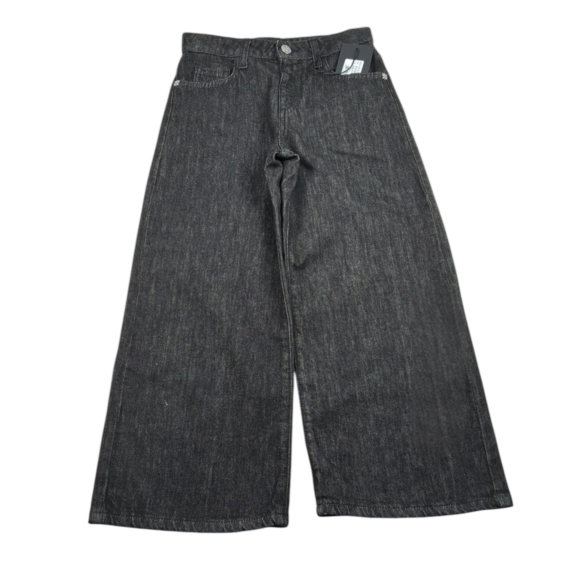 John Richmond Jeans Tinta Unita Modello A Palazzo per Bambina RGP26059JE NERO JOHN RICHMOND 