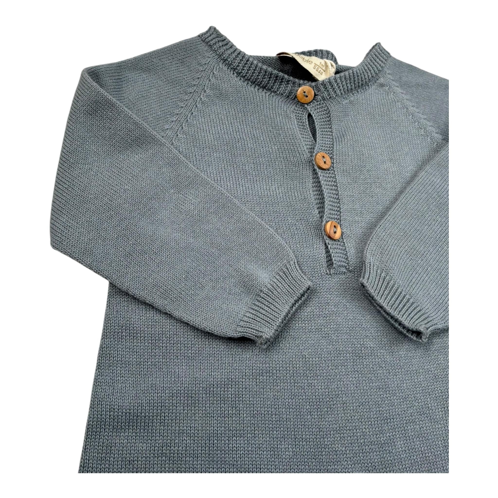 Wedoble Tutina Manica Lunga Tinta Unita per Neonato V2504346B BLU WEDOBLE 