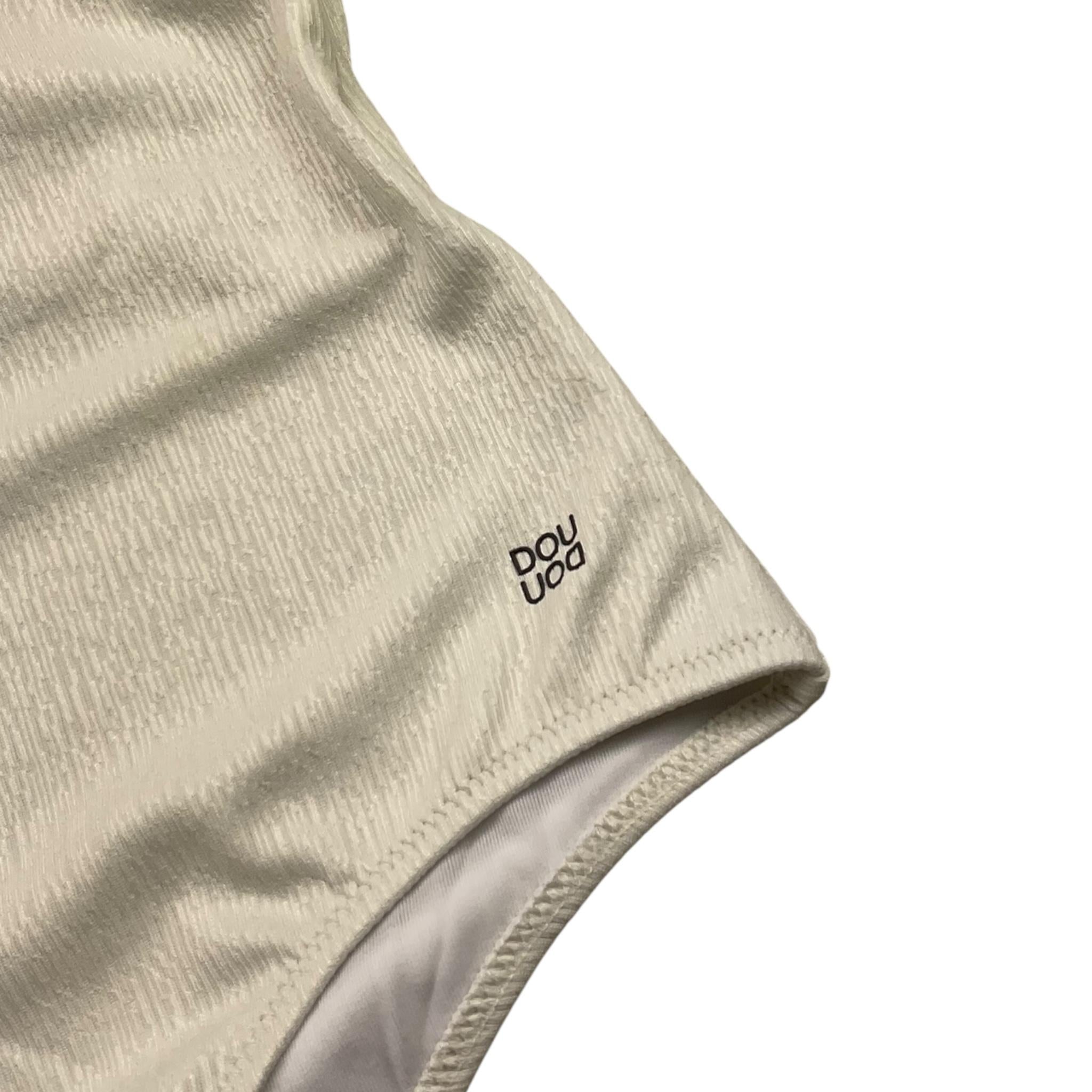 Dou Dou Costume Intero Tinta Unita con Fiocco Retro per Bambina DWCA19 PANNA DOU DOU 