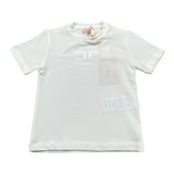 Elisabetta Franchi T-Shirt Girocollo Tinta Unita con Stampa per Neonata EGTS091N BIANCO ELISABETTA FRANCHI 