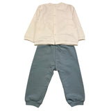 MAYORAL completo 4 pezzi 2felpa-2pantalone bicolore Bianco per Neonato 2623X BIANCO MAYORAL 