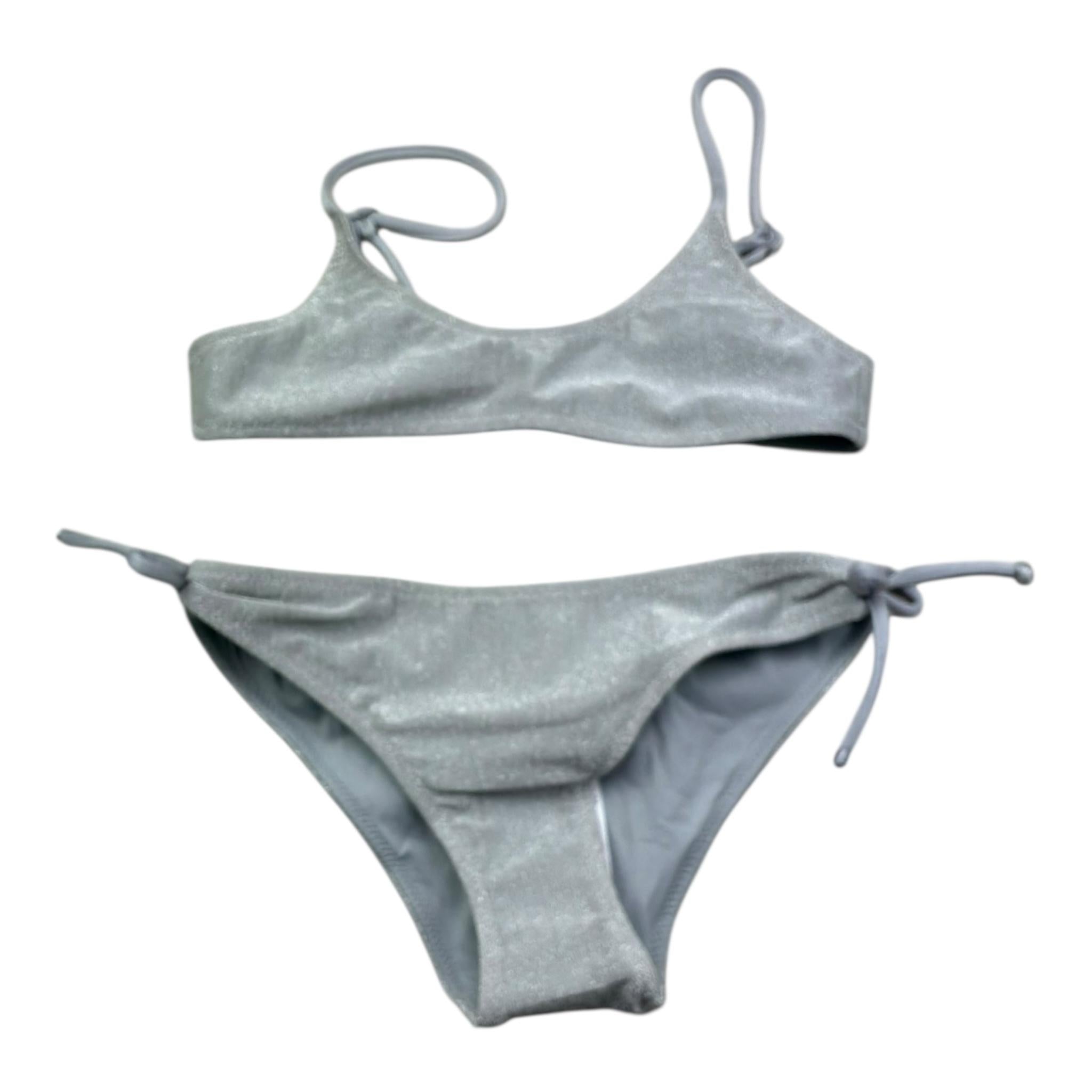Saint Barth Costume 2 Pezzi Slip-Fascia per Bambina PALO002 GRIGIO SAINT BARTH 
