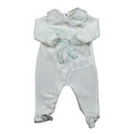 Le Bebe Tutina Manica Lunga Tinta Unita per Neonata LBG5617 BIANCO LE BEBE 