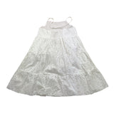 4Giveness Abito Tinta Unita Traforato per Bambina FGCG3992 BIANCO 4GIVENESS 