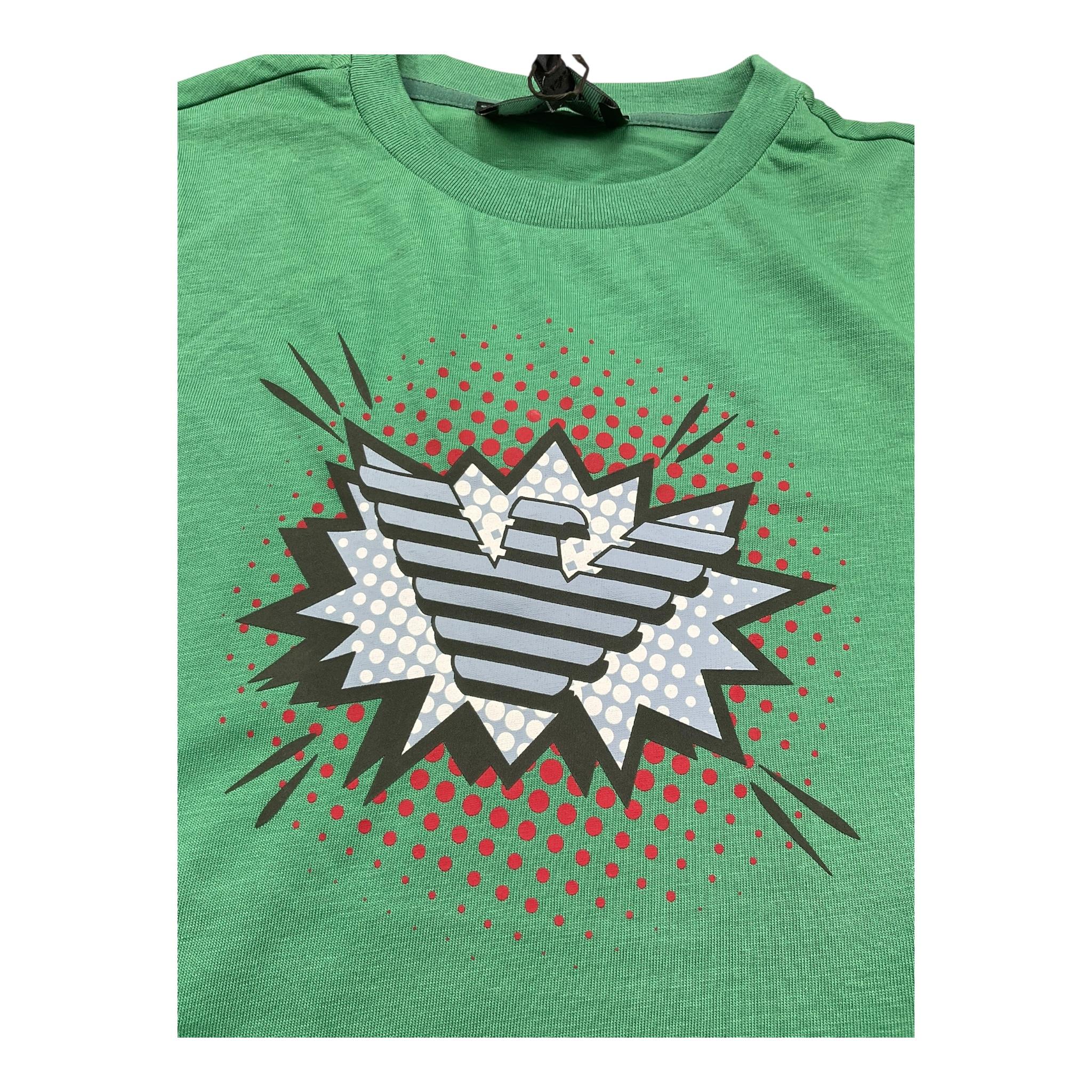 Emporio Armani T-Shirt Girocollo Tinta Unita per Bambino 3R4TJ6 VERDE EMPORIO ARMANI 