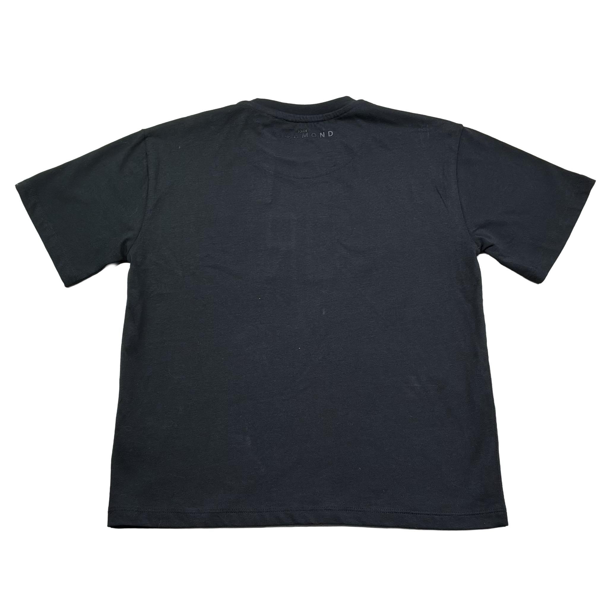 John Richmond T-Shirt Girocollo Tinta Unita con Stampa per Bambino RBP26006TS NERO JOHN RICHMOND 