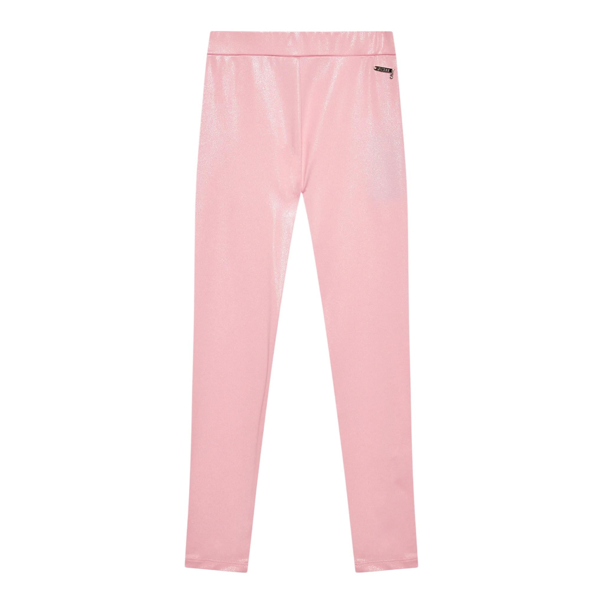 Guess Leggins Tinta Unita per Bambina J3RB05KBL40 ROSA GUESS 