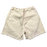 Fun & Fun Short Tinta Unita Con Girovita Regolabile Panna Per Bambina