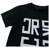 John Richmond T-Shirt Girocollo Tinta Unita con Stampa per Bambina RGP26012TS NERO JOHN RICHMOND 