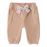 MINI BANDA pantalone tinta unita in camoscio Beige per Neonata 3A724 BEIGE MINI BANDA 