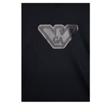 Emporio Armani T-Shirt Girocollo Tinta Unita con Logo per Bambino EB000170 NERO EMPORIO ARMANI 