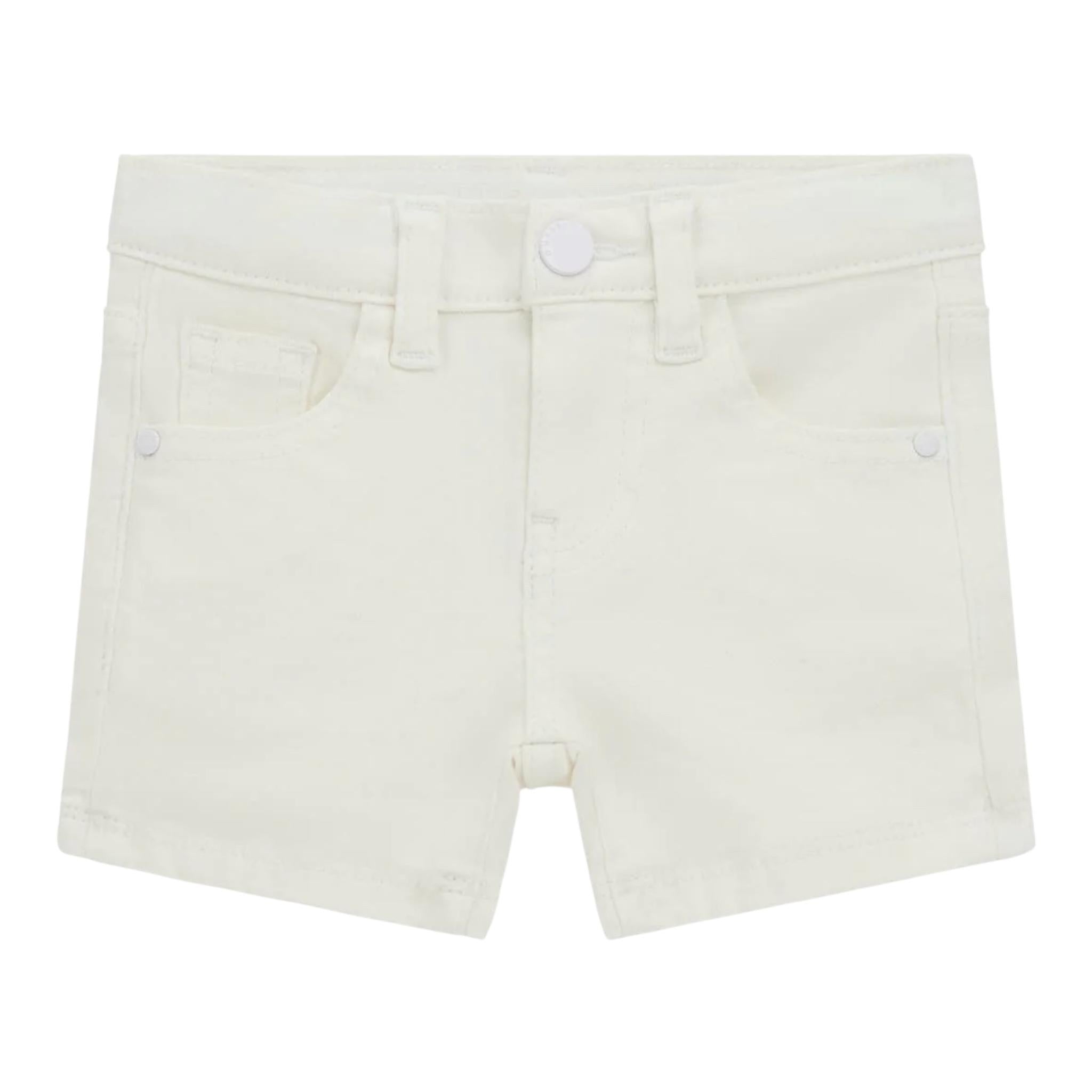 Guess Bermuda Tinta Unita con Girovita Regolabile per Neonato K4RD07WE620 BIANCO GUESS 