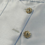 Isabel Coprispalle Tinta Unita con Bottoni Brillantini per Bambina 4464B AZZURRO ISABEL 