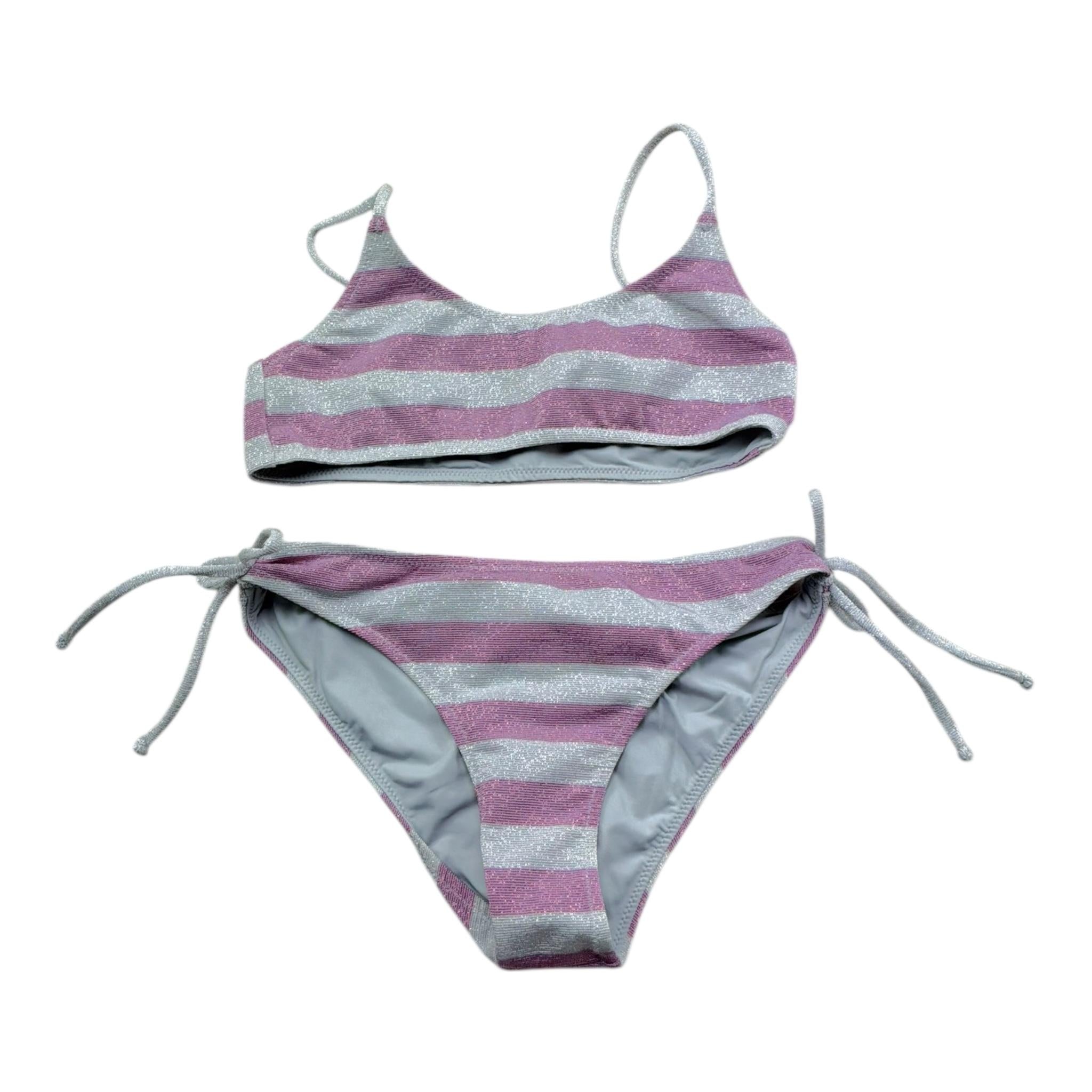 Saint Barth Costume 2 Pezzi Fascia-Slip per Bambina 00377L GRIGIO SAINT BARTH 