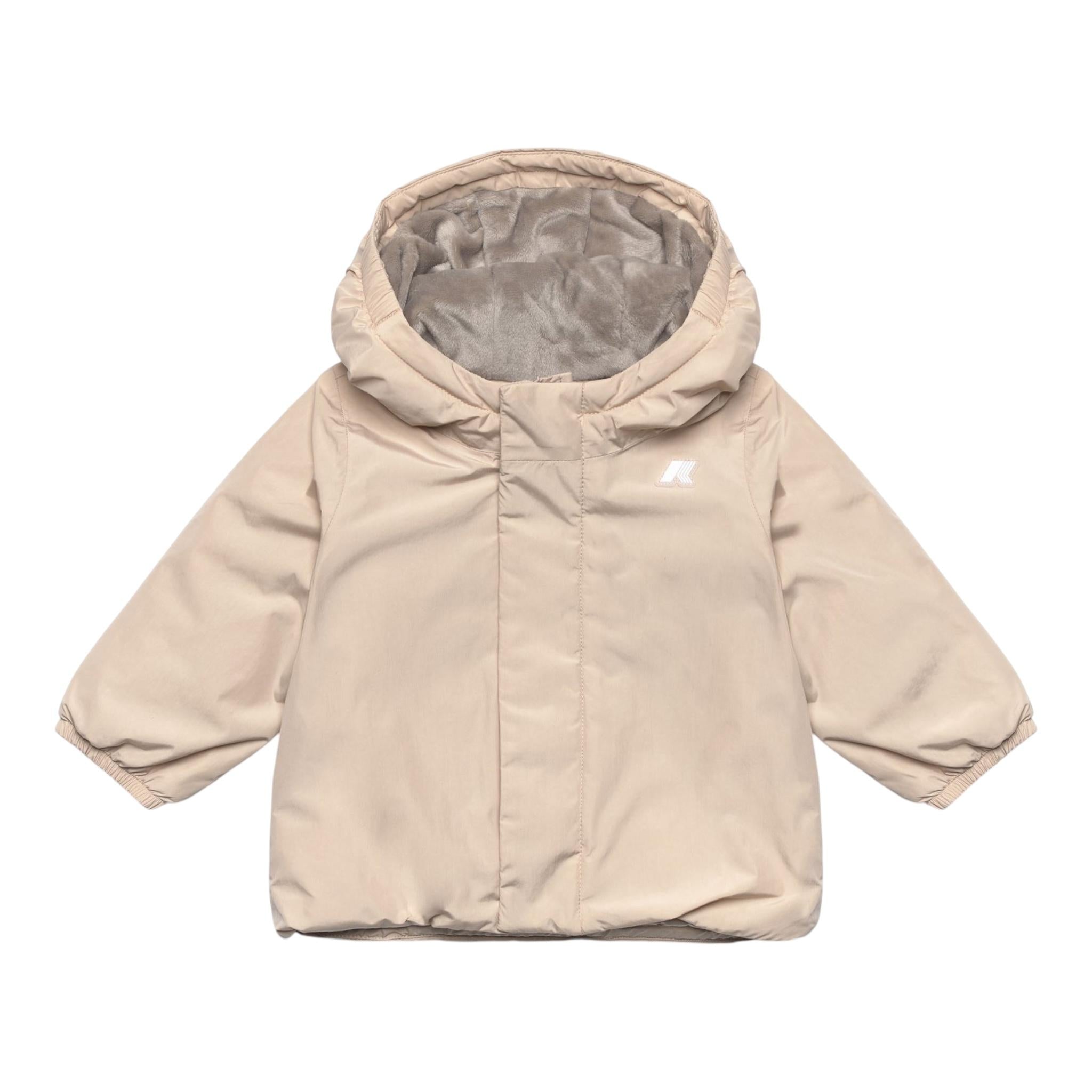 K-WAY giubbino tinta unita con cappuccio Beige per Neonato K4137VWXXX BEIGE K-WAY 