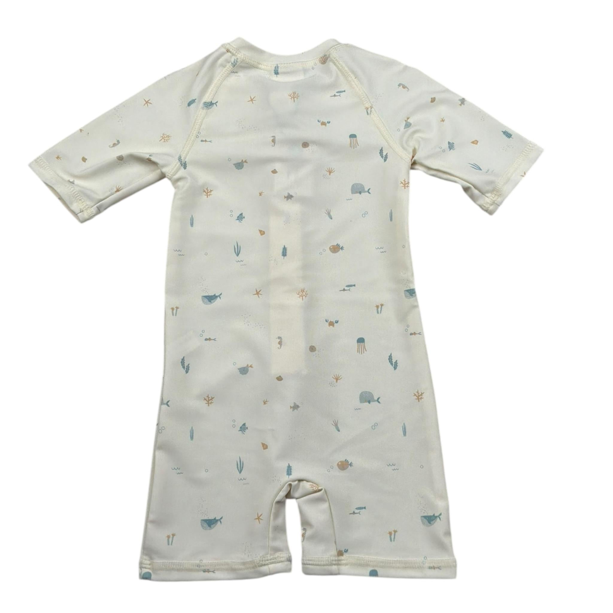 Bamboom+Babies Tutina Mare Tinta Unita con Stampe per Neonato 726 PANNA BAMBOOM+BABIES 