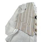 Jeckerson Completo 3 Pezzi Gilet-Camicia-Bermuda per Neonato JN4055 BEIGE JECKERSON 