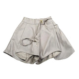 Naida Short tinta unita con Elastico In Vita Beige per Bambina NASH092 BEIGE NAIDA 