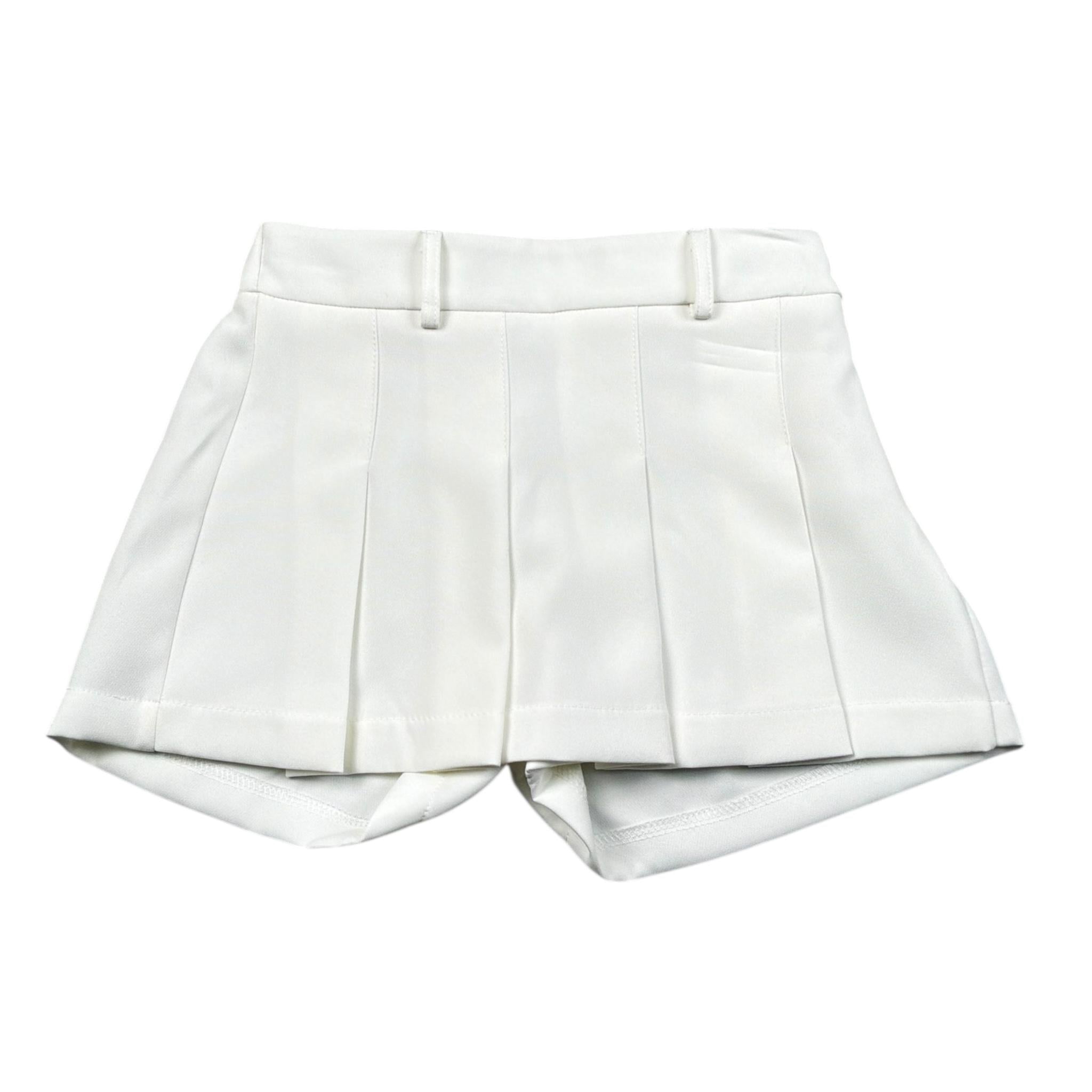 Lu Lu By Miss Grant Short Modello Gonna Tinta Unita per Bambina LL3393 BIANCO LU LU BY MISS GRANT 