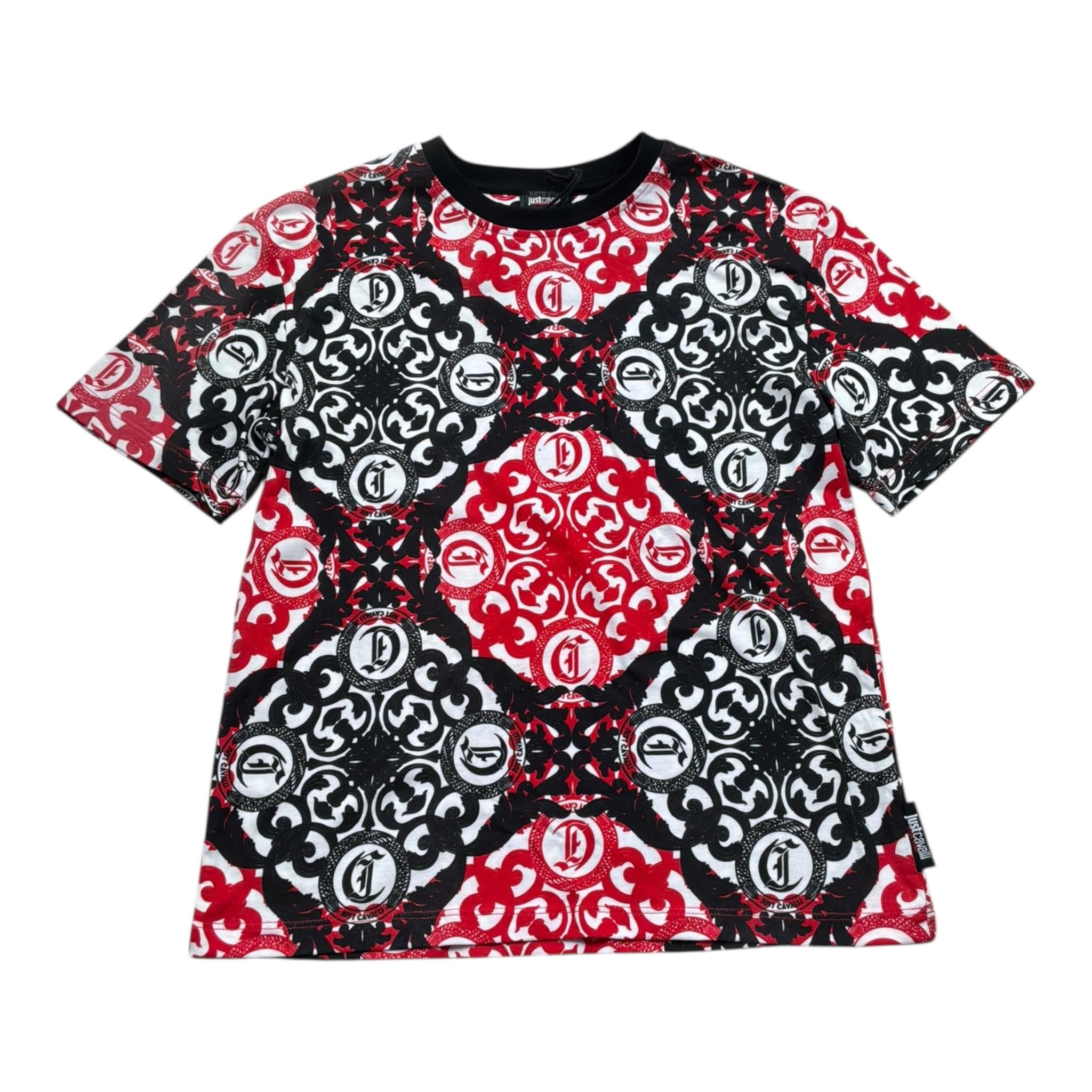 Just Cavalli T-Shirt Tricolore con Stampa per Bambino JBP26059TS BIANCO JUST CAVALLI 