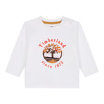 TIMBERLAND shirt girocollo tinta unita con logo Bianco per Bambino T60255J BIANCO TIMBERLAND 