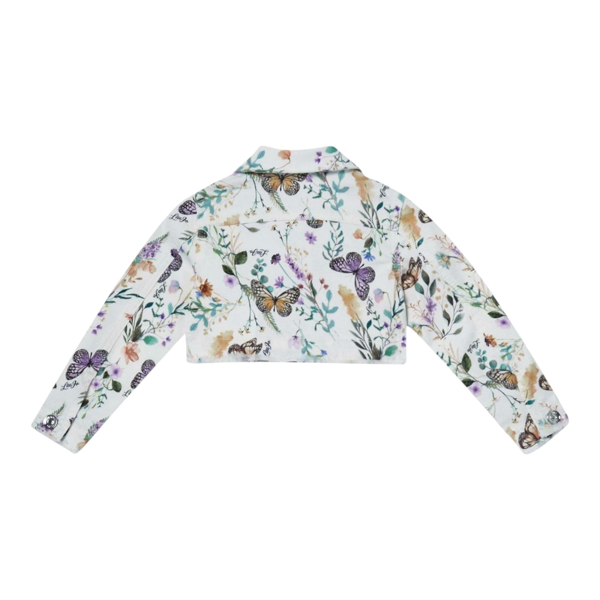 Liu Jo Giubbino Tinta Unita Stampa Fantasia Floreale per Bambina KA5059XX BIANCO LIU JO 