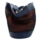 K-Way Borsa Tinta Unita Traforata per Bambina K7137LW BLU K-WAY 