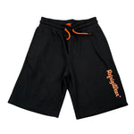 Refrigiwear Bermuda Felpa Tinta Unita con Logo per Bambino RW454 NERO REFRIGIWEAR 