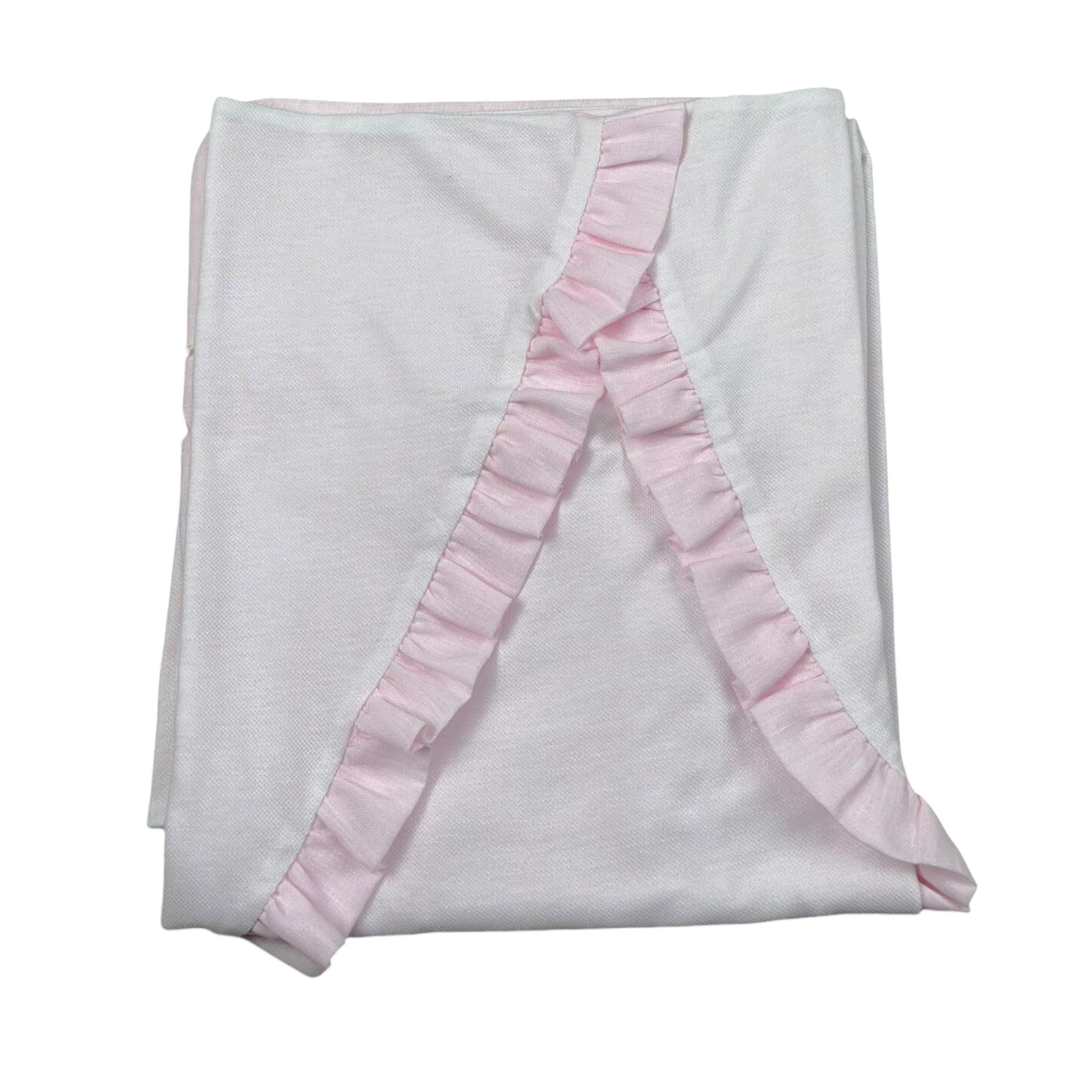 La Stupenderia Coperta Tinta Unita con Applicazioni per Neonata TBC050 ROSA LA STUPENDERIA 