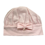 Ninnaoh Cappello Tinta Unita con Fiocco per Neonata E19112 ROSA NINNAOH 