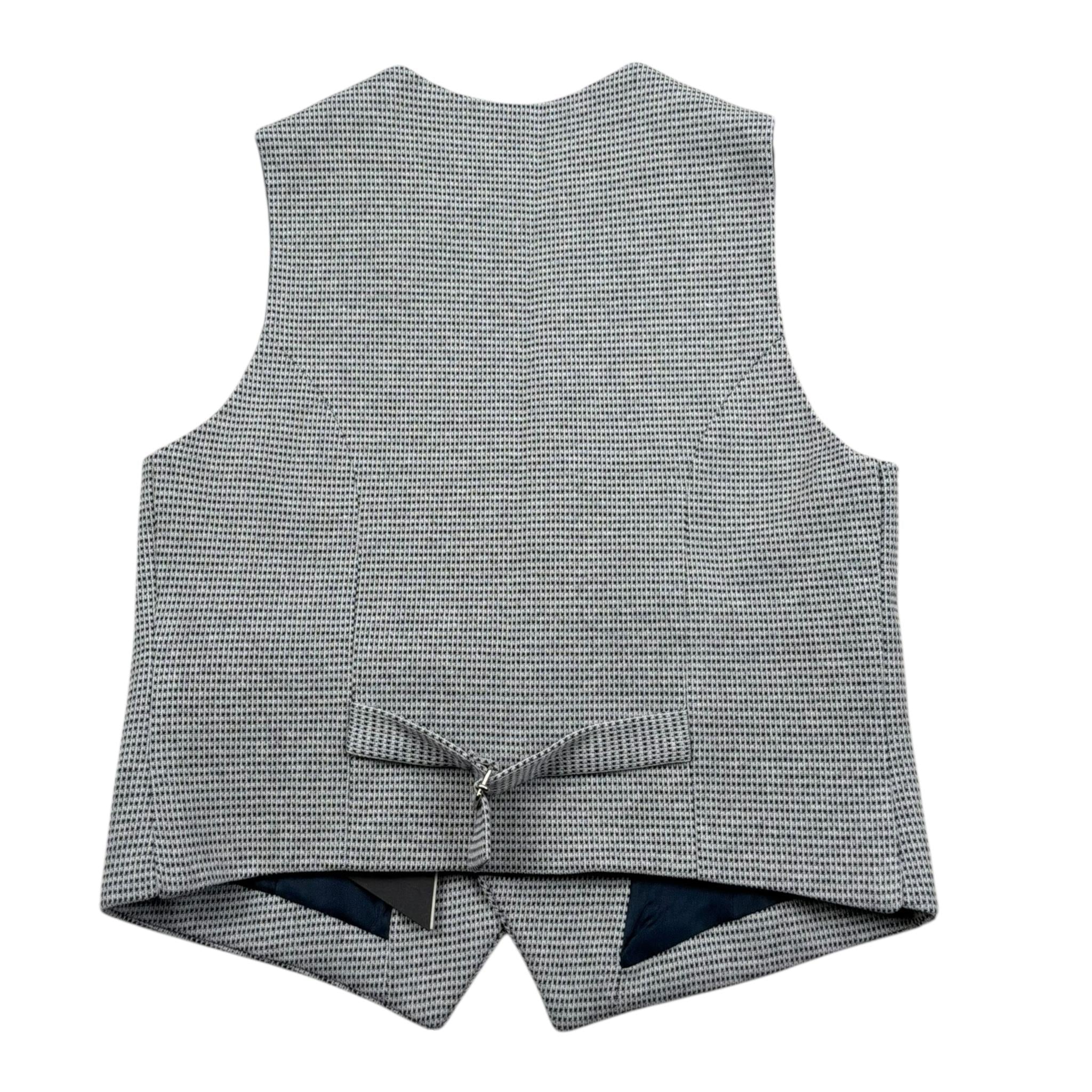 Jeckerson Gilet Tinta Unita con Microfantasia per Bambino 169JJMJS25 GRIGIO JECKERSON 