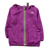 K-Way Giubbino Tinta Unita con Zip E Cappuccio per Bambina K4125CWW VIOLA K-WAY 