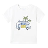 Mayoral T-Shirt Girocollo Tinta Unita con Stampa per Neonato 1063 BIANCO MAYORAL 