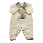 BARCELLINO tutina manica lunga in ciniglia Bianco per Neonato 105101 BIANCO BARCELLINO 