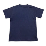 Cesare Paciotti T-Shirt Tinta Unita Girocollo Con Stampa Logo Blu Per Neonato