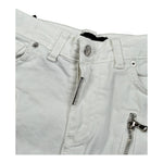 Do Not Conform Bermuda In Denim Tinta Unita con Girovita Regolabile per Bambino TAN007 BIANCO DO NOT CONFORM 