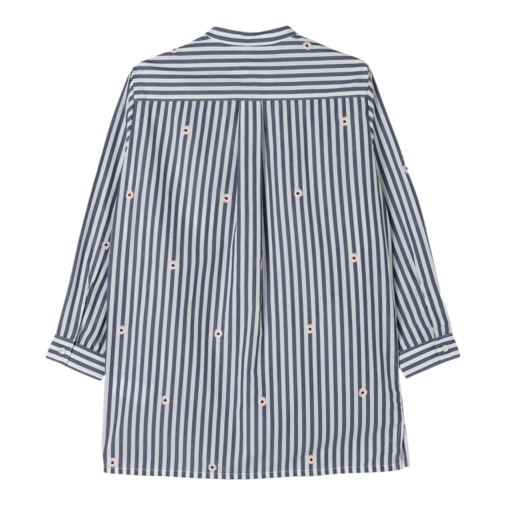 Max&Co. Abito Modello Camicia Bicolore con Fantasia A Righe per Bambina MX0119 BIANCO MAX&Co. 