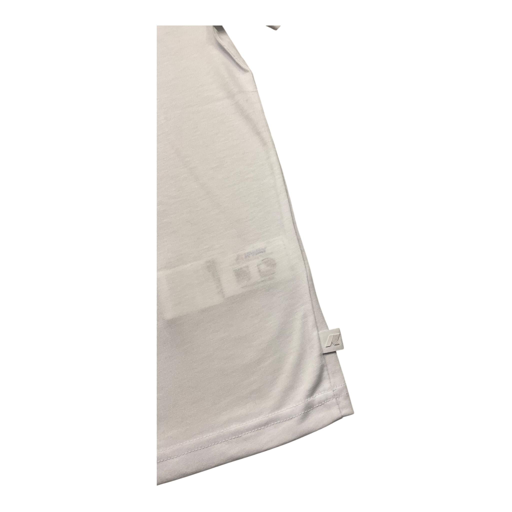 K-Way T-Shirt Girocollo Tinta Unita con Logo per Neonato K5136XW BIANCO K-WAY 