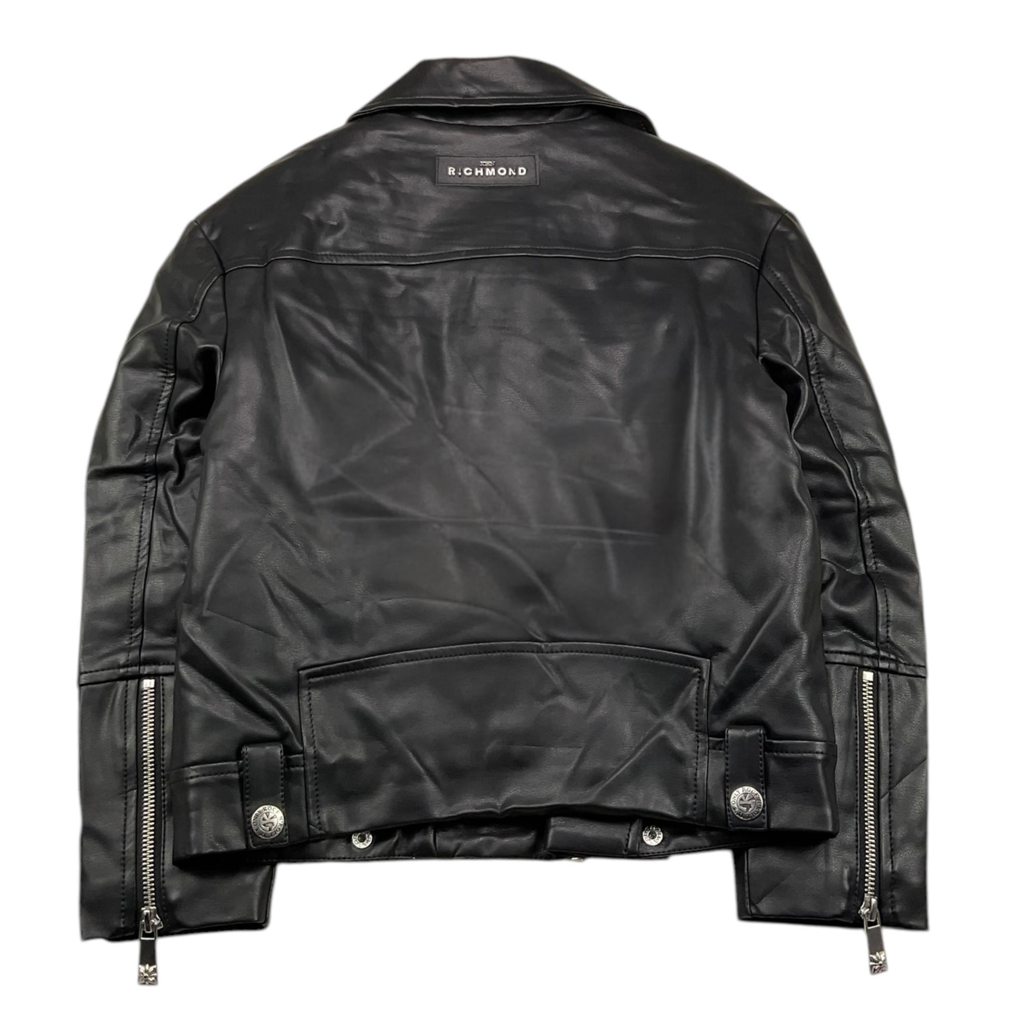 JOHN RICHMOND chiodo in ecopelle tinta unita Nero per Bambino RBA25032GB NERO JOHN RICHMOND 