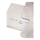 LE BEBE' set 3 pezzi lenzuola tinta unita cn ricami Bianco per Neonato LBB5070 BIANCO LE BEBE' 