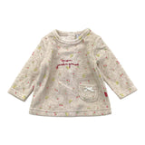 YATSI BABY maglia tinta unita girocollo con stampa Beige per Neonata 24200231 BEIGE YATSI BABY 