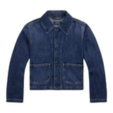 Ralph Lauren Giubbino In Denim Tinta Unita con Bottoni per Bambino 313957660001 BLU RALPH LAUREN 
