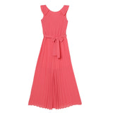 Liu Jo Tuta Intera Tinta Unita Giromanica per Bambina GA5211 SALMONE LIU JO 