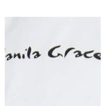 Manila Grace T-Shirt Girocollo Tinta Unita con Stampa per Bambina 148TMJS25 BIANCO MANILA GRACE 