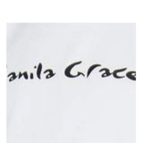 Manila Grace T-Shirt Girocollo Tinta Unita con Stampa per Bambina 148TMJS25 BIANCO MANILA GRACE 