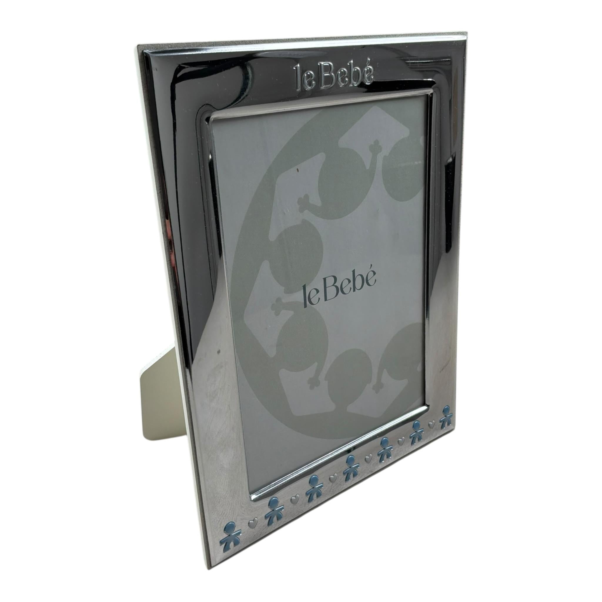 Le Bebe Cornice Foto Tinta Unita per Neonato LBG005 ARGENTO LE BEBE 