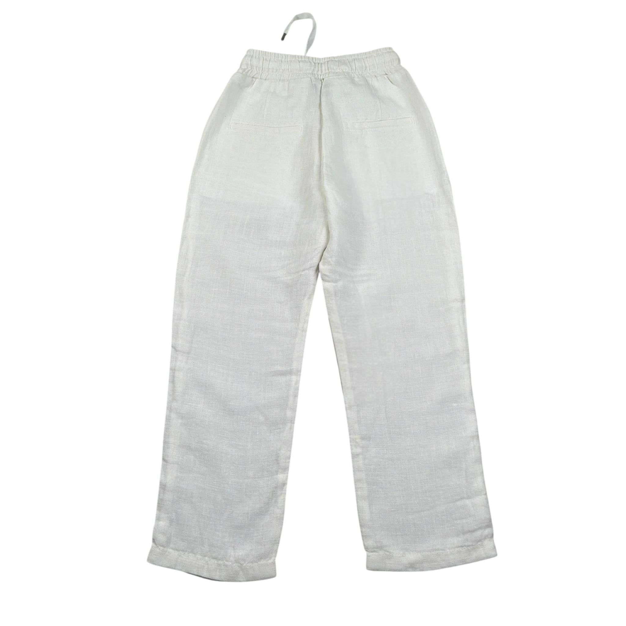 Numbers Pantalone tinta unita con Elastico In Vita Bianco per Bambino DDD BIANCO NUMBERS 